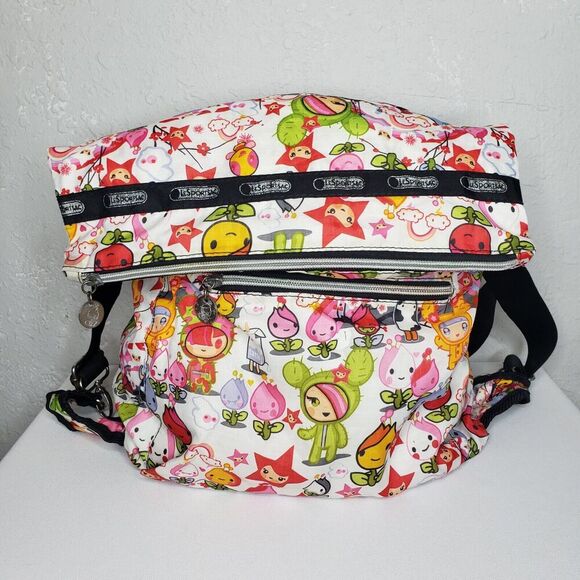 Lesportsac Tokidoki Cactus Flower Friends Crossbody Backpack 2 Way - Picture 1 of 16